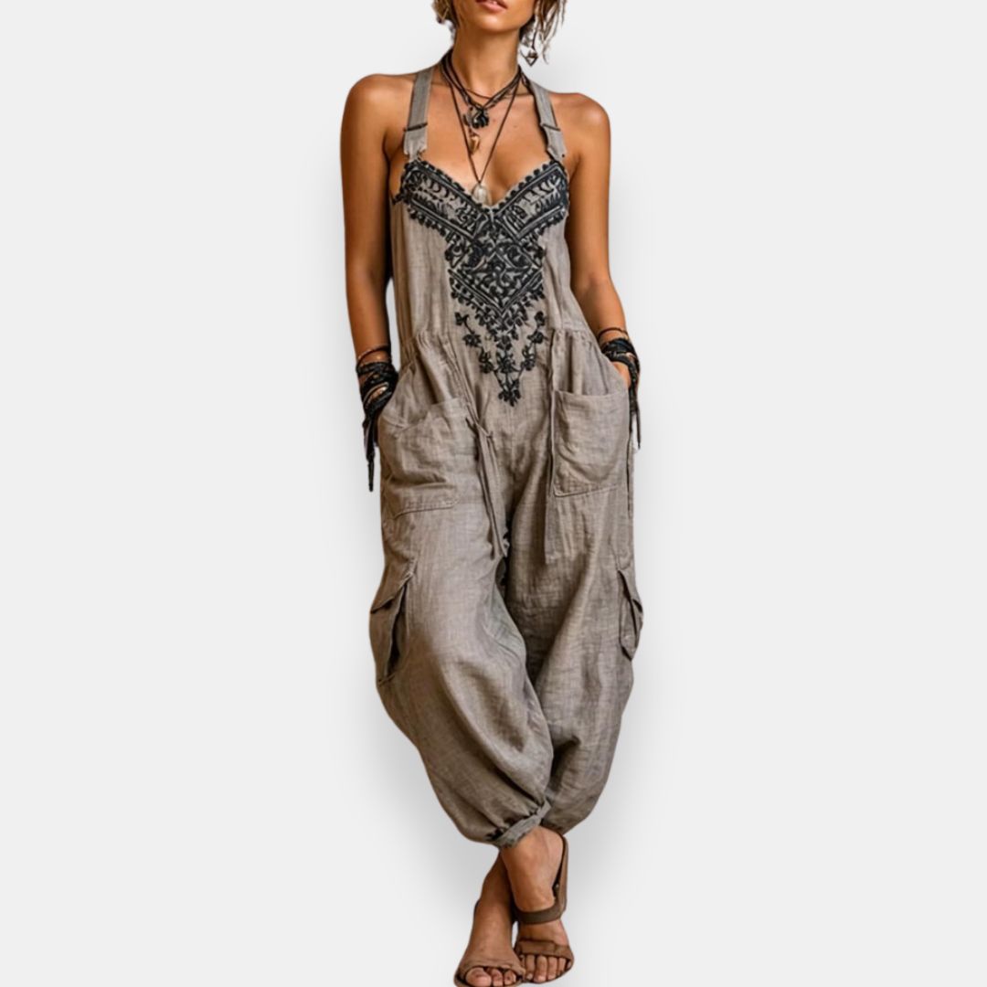 LaVina | Tuta boho chic ricamata | LIVIA