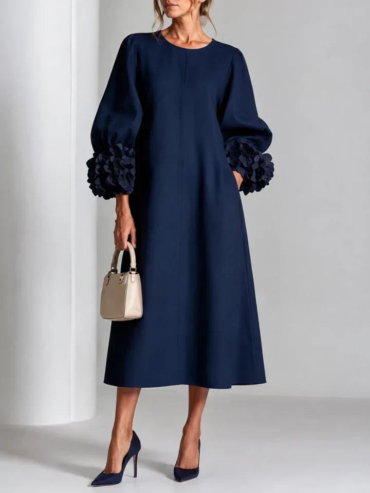 Isabel | Vestito Midi Floreale con Maniche a Fiori