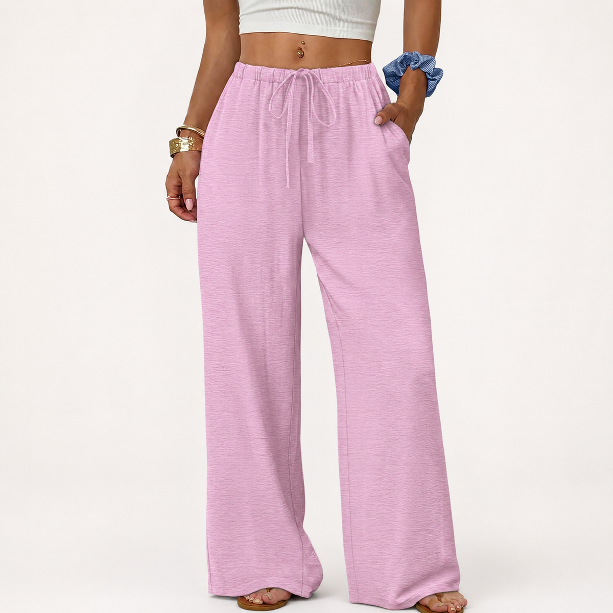Pantaloni Palazzo Donna | Vita Elastica
