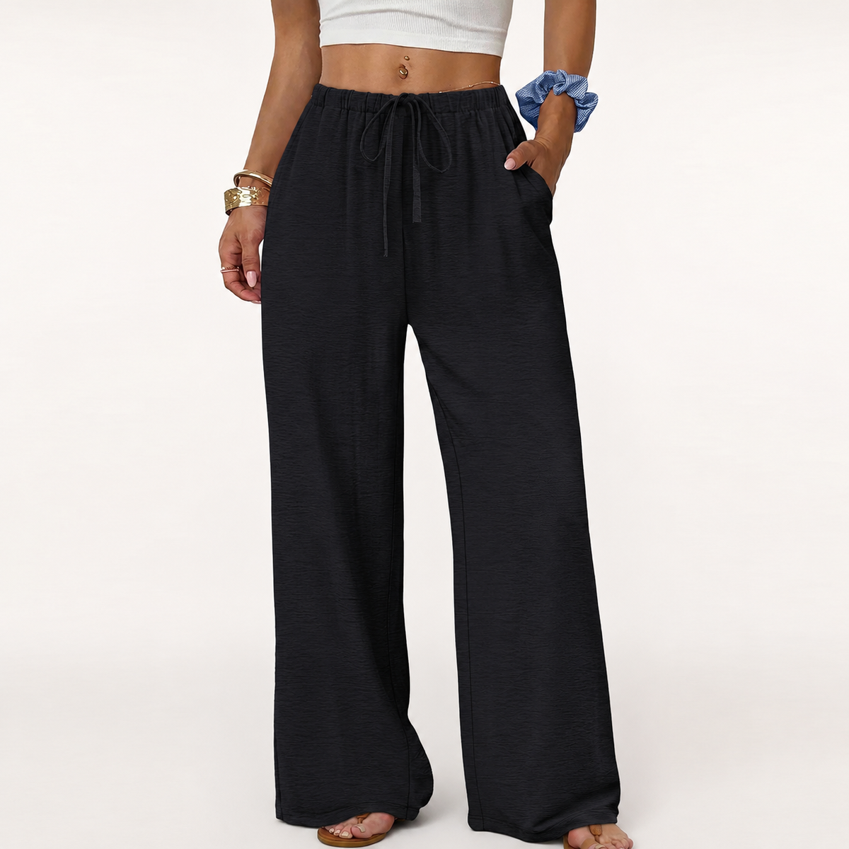 Pantaloni Palazzo Donna | Vita Elastica