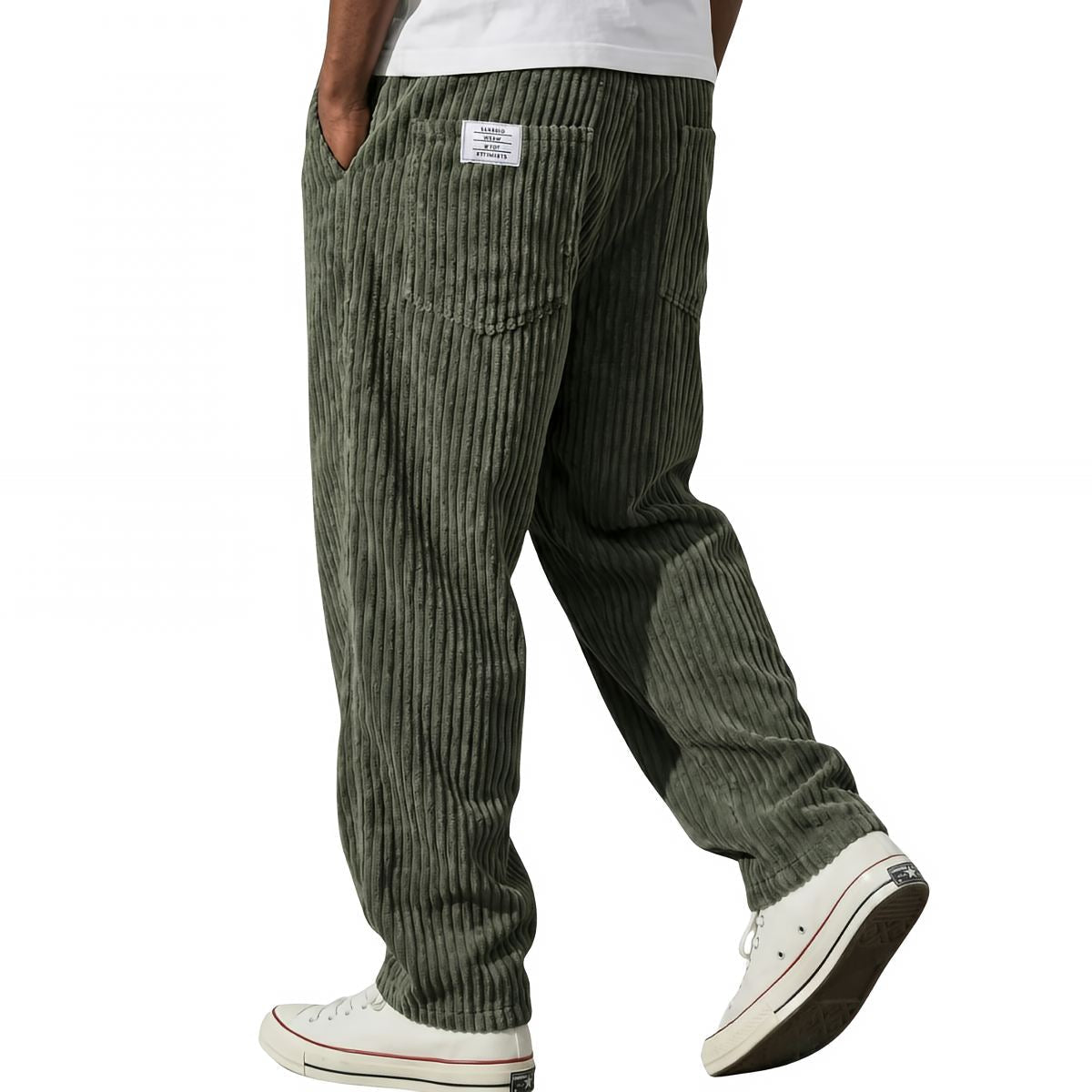 Varel | Pantaloni da uomo in velluto a coste con vita elasticizzata