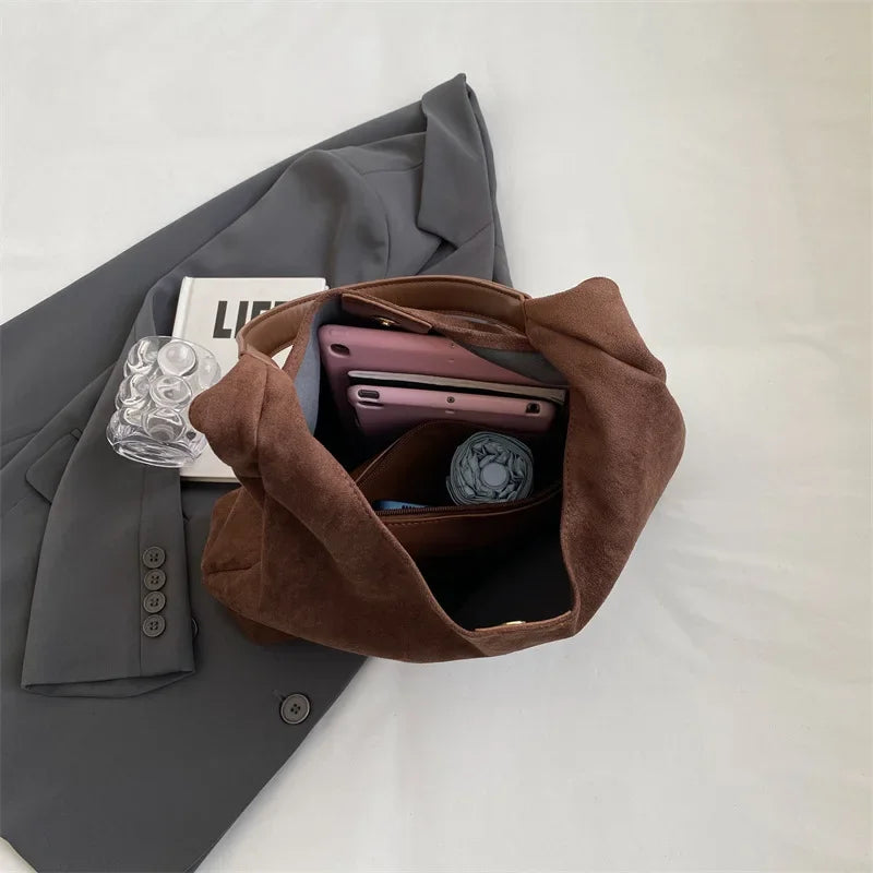 Valentina | Borsa Vintage Effetto Camoscio