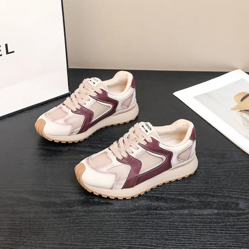 Sneakers Giulia | Retrò in Suede Patchwork