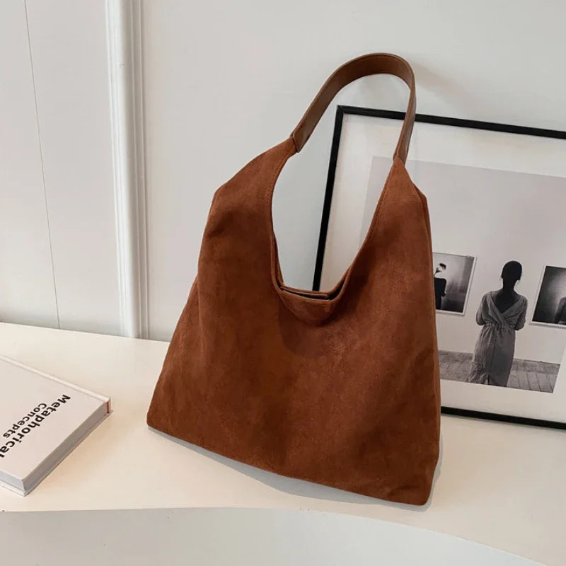 Valentina | Borsa Vintage Effetto Camoscio