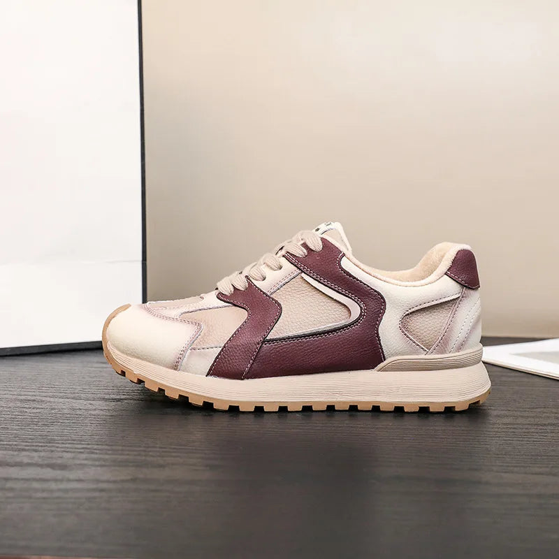 Sneakers Giulia | Retrò in Suede Patchwork