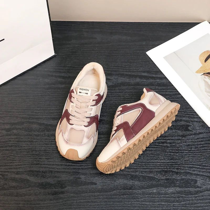 Sneakers Giulia | Retrò in Suede Patchwork