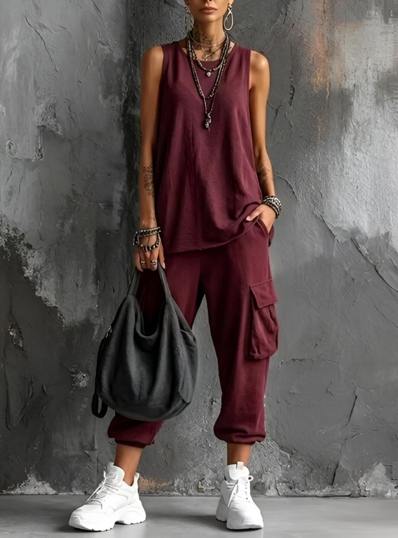 LaVina | Completo Casual Morbido con Tasche | LUCIANA