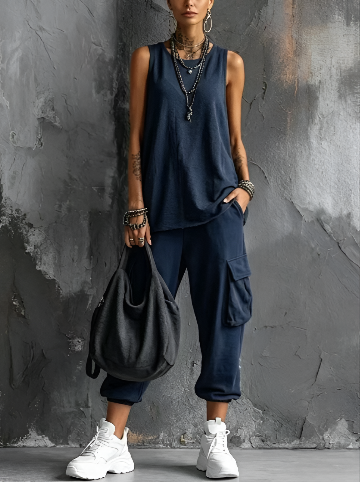 LaVina | Completo Casual Morbido con Tasche | LUCIANA