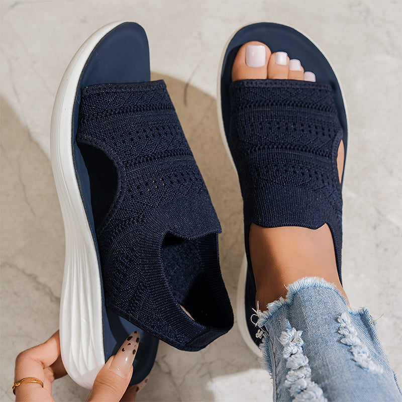 Serena | Sandali da donna con plateau in materiale traspirante